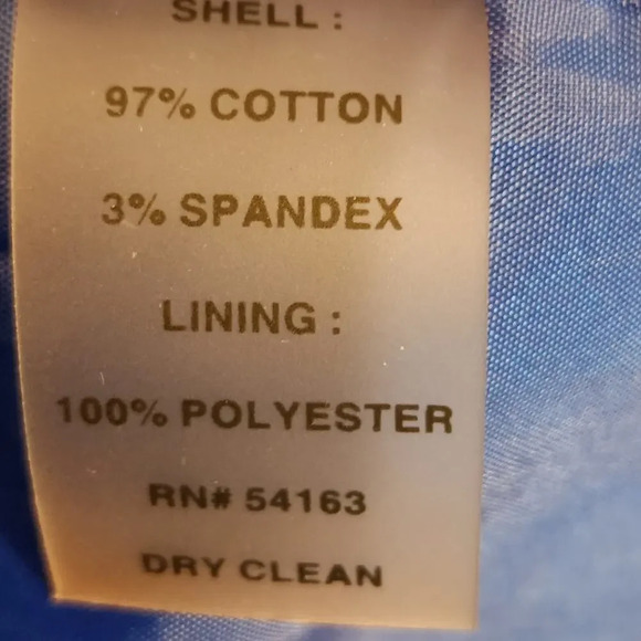 CALVIN Klein Womens Button Tab Cotton Canvas Pencil Dress Size 12 Royal Blue - Picture 11 of 13